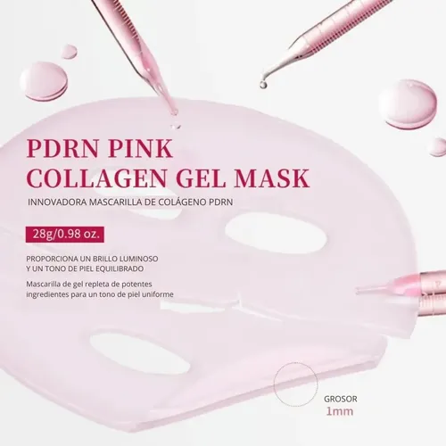Mascarilla Pdrn Pink Colágeno Gel X 4 Unidades