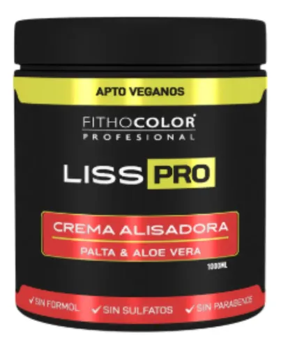 Crema Alisadora Liss Pro Vegana Fithocolor 1 Kilo