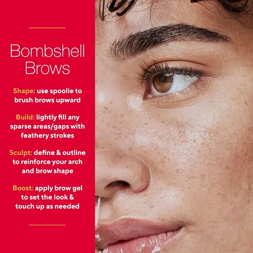 Lápiz De Cejas Mirabella Ultra Fino Resistente Agua Auburn