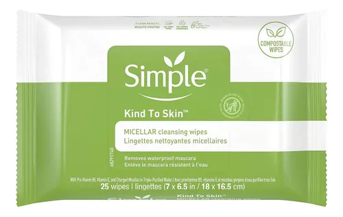 Simple Kind To Skin Toallitas Desmaquillantes Micelares 25 U