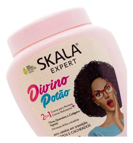 Skala Divino Potao Máscara Vegana Crema Peinar Rulos