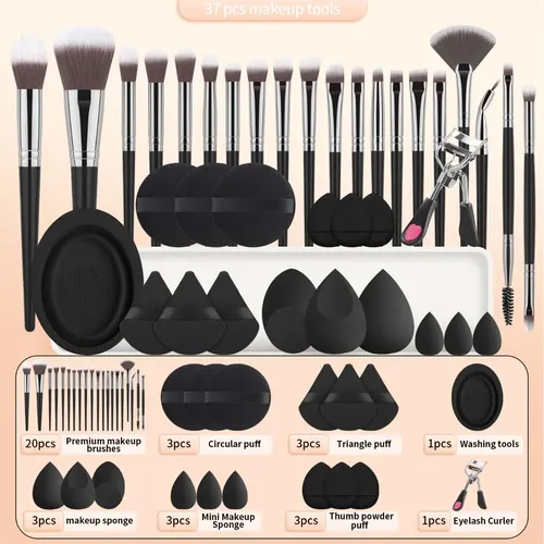 Yan Set Completo De 37 Herramientas De Belleza Y Brochas