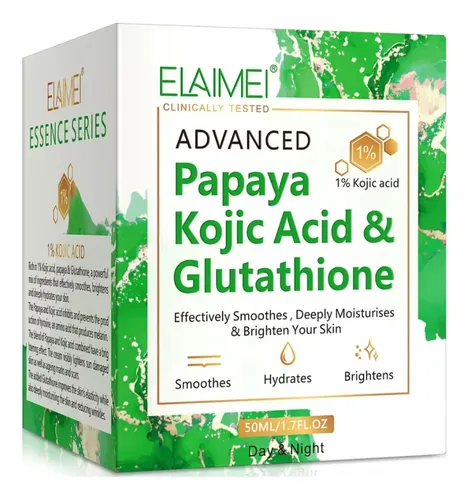 A. La Crema De Glutatión Con Ácido Kójico L Papaya Aclara