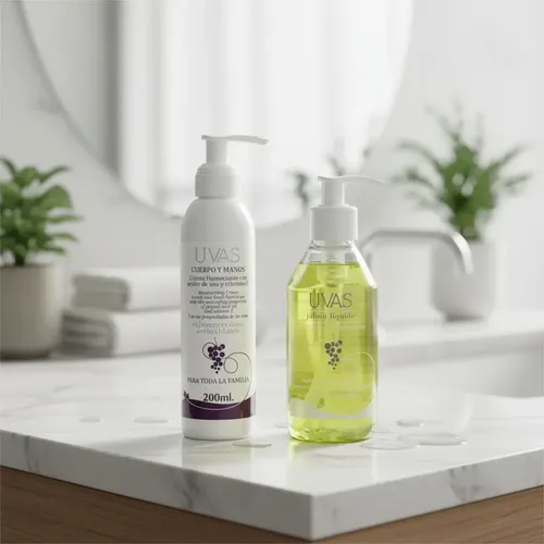 Combo Crema De Cuerpo Y Manos 200ml Y Jabón Líquido 250ml