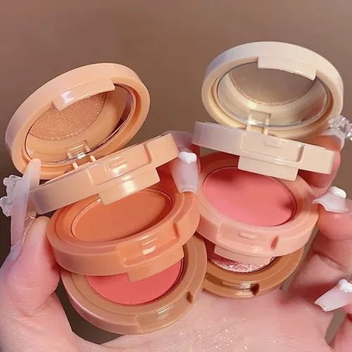 Paleta De Maquillaje Facial De 3 X 2 Coloretes, Ligera E Imp
