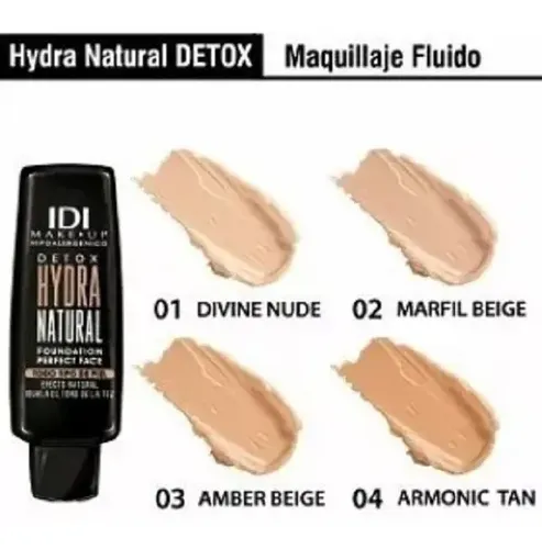Idi Maquillaje Hydra Natural Detox 30g 02 Marfil Beige