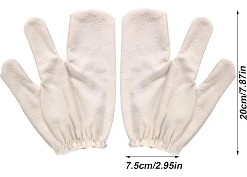 Guantes De Seda Cruda Para Exfoliar Y Masaje Ayurvédico