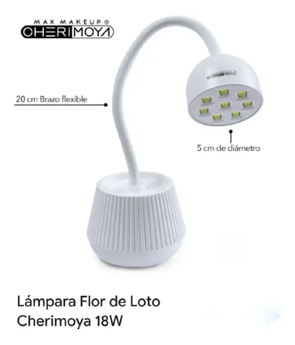 Cabina Lámpara Inalámbrica Flor Uv 18w Cherimoya Soft Gel Color Blanco