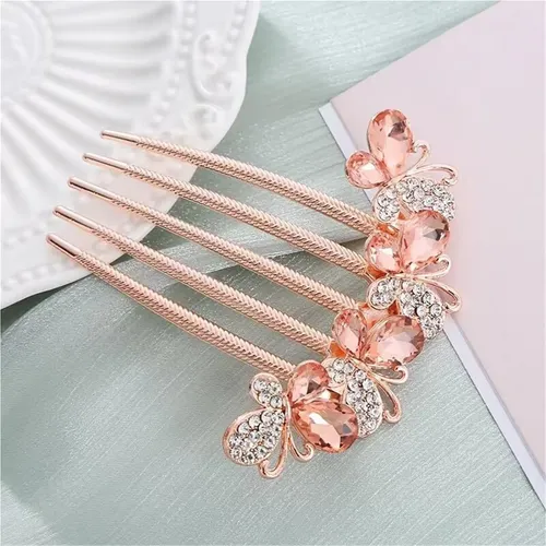 Ss Mm Pinzas De Pelo De Mariposa Con Brillo For Mujeres, Xx