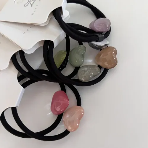 Colitas Corazón Hejing Xi Elásticas Alta Tela 1