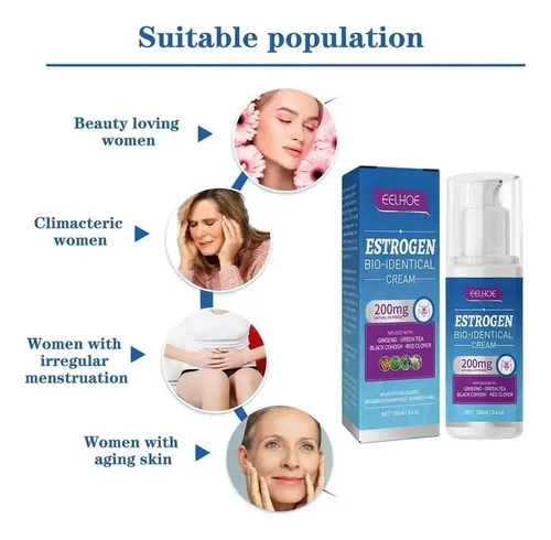 Crema Calmante Con Estrógenos Para La Menopausia,;