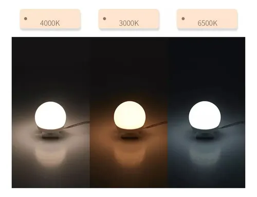 Luces For Espejo De Maquillaje, 10 Bombillas Led, 3 Coloresf
