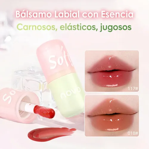 Brillo Labial Hidratante Tono Sutil Textura Ligera Novo Soft