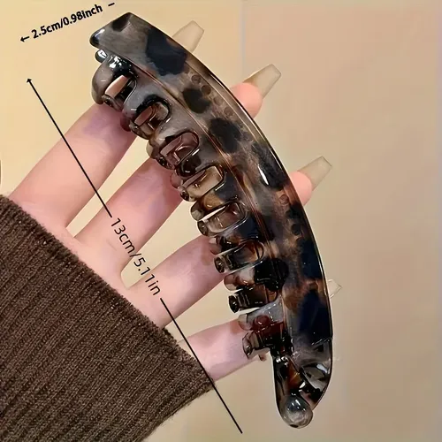 3pcs Large Hair Clips With Comb Anti Slip Vertical Banana