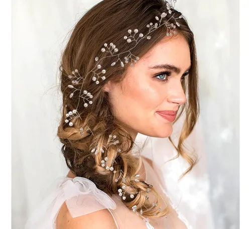 Bp Z- Accesorios Para El Cabello De Novia Con Perlas