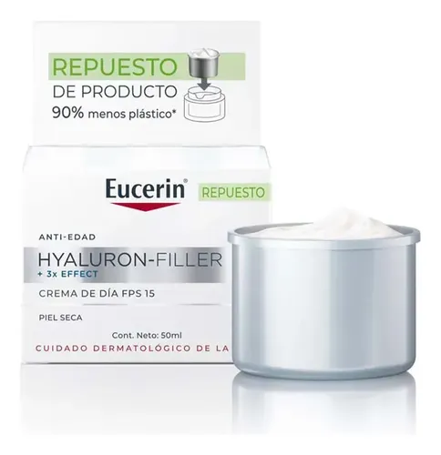 Refill Eucerin Hyaluron Filler Crema Facial Dia Fps15 50 Ml Momento De Aplicación Día Tipo De Piel Sensible