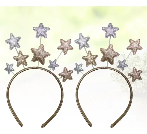 2 Diademas Para Niños Con Forma De Estrella De Pelo S