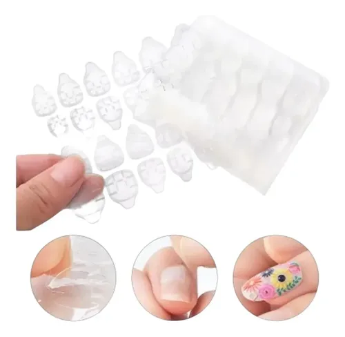 Sticker Adhesivo Pegamento Para Tips Uñas Postizas Cinta