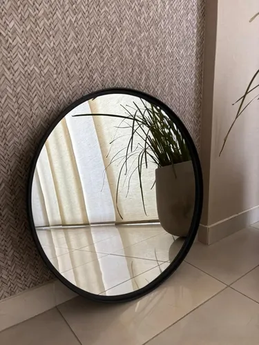 Espejo Redondo 60cm Pvc Simil Hierro (premium) Con Led