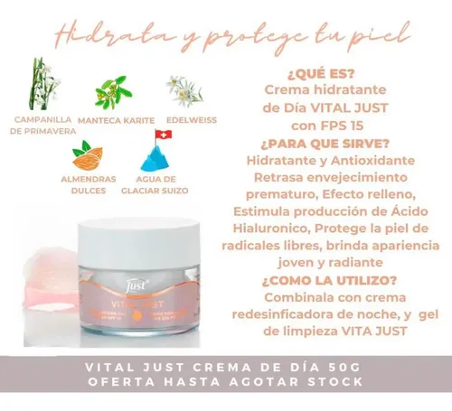 Crema Noche Antiarrugas 50g Vital Just