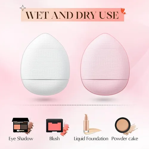 Gerrii 72 Pcs Finger Powder Puff Mini Makeup Sponge Soft …