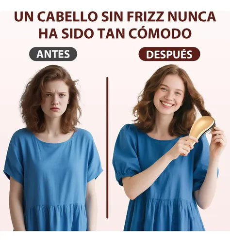 De 2 Cepillo Desenredante Pelo Rizado Peine Desenredador