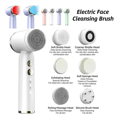 Cepillo Facial Eléctrico Doméstico Ventilador Vibratorio De  Verde Claro