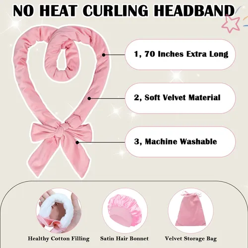 Rulos Para Cabello Zilampu Sin Calor Para Dormir De Noche 9