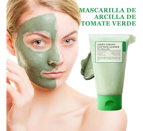 2pcs Green Tomato Clay Mask,mascarilla De Arcilla Para