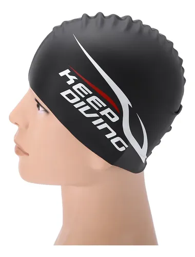 Gorro De Baño De Silicona Elástico Uni Para Adultos Y D