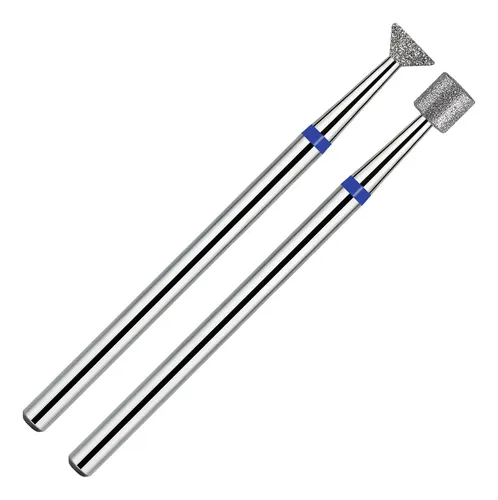 Set 2 Puntas Diamante Para Taladro De Uñas 3/32 Pulgadas