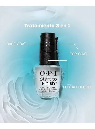 Opi Nail Lacquer – 3 En 1 : Base,topcoat Y Fortalecedor 15ml Color
