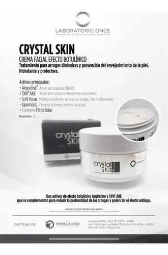 Crema Antiarrugas Efecto Botulínico Argireline Crystal Skin