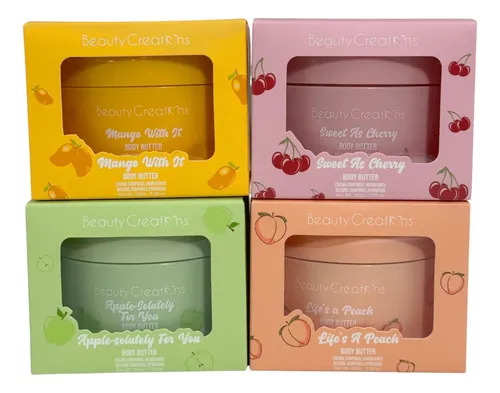 Body Butter Beauty Creations Set 4 Fragancias 200g Cu
