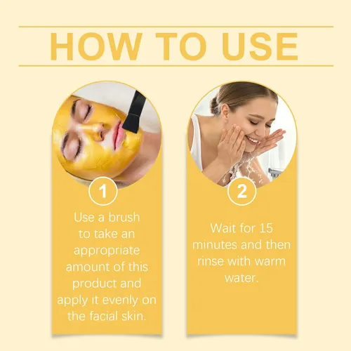 Mascarilla Nutritiva Con Vitamina C Y Cúrcuma Ouhoe, 100 G