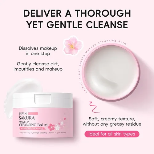 Bálsamo Limpiador De Maquillaje Sakura, Removedor Hidratante