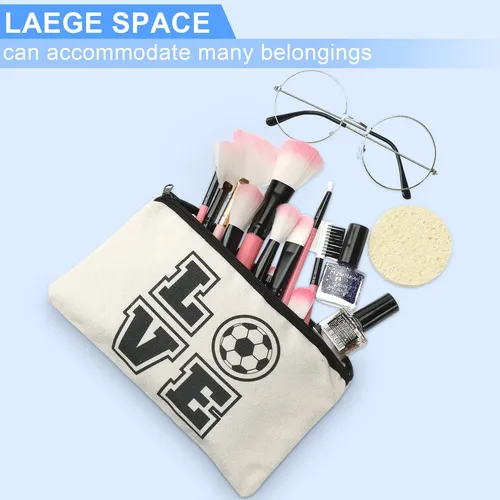 Bolsa De Maquillaje De Fútbol De 12 Piezas, Bolsa De Cosméti