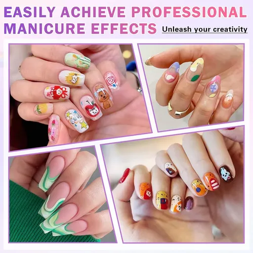Set 12 Marcadores Para Uñas Colores Acrílicos Secado Rápi