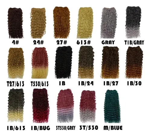 Cortina De Pelo Rizado Orgánicas Afro 4,50 Metros Reales !! Color #4