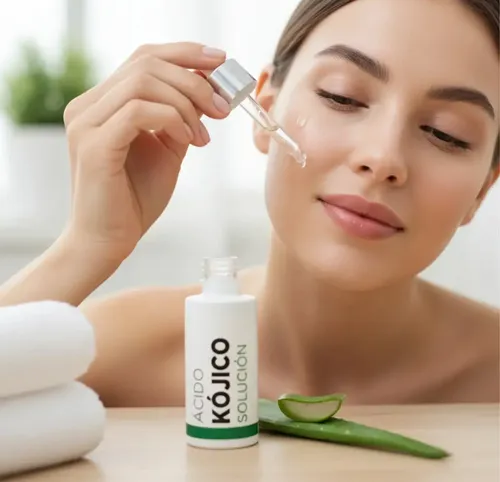 Solucion Aclarante Rostro Acido Kojico 50ml Zine Todo Tipo De Piel Noche