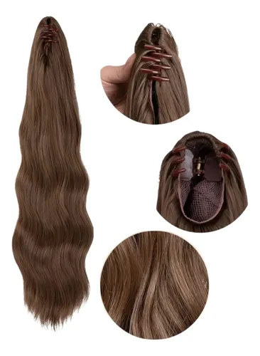 Ponytail Con Broche Coleta De Caballo Opaca Humanizada P050