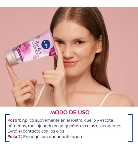 Nivea Rose Care Gel Micelar Limpiador X 150 Ml