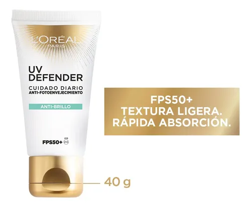 L’oréal Paris Protector Solar Uv Defender Hidratación 50+