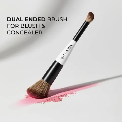 Lamora Dual Brush Para Rubor Y Concealer