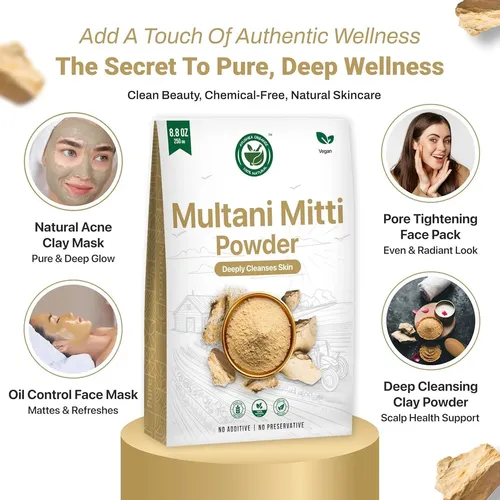 Multani Mitti Arcilla Facial Ayushka 8.8 Oz