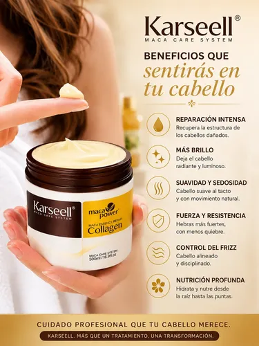 Karseell Mascarilla Capilar Colágeno 500ml Reparación