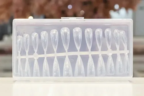 Tips Soft Gel Stiletto Paris Night Pre Limados X240u Transparente