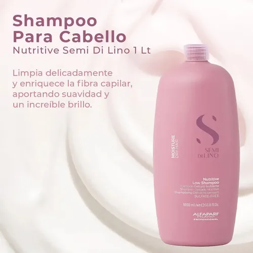 Shampoo Para Cabello Alfaparf Nutritive Semi Di Lino 1 Lt