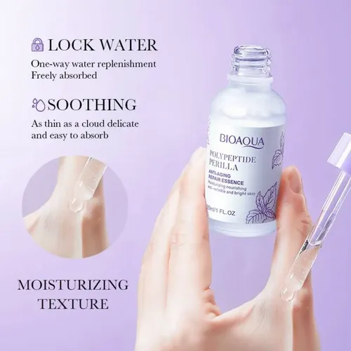 Serum Antiedad Ah Extracto De Perilla Regenerador By Bioaqua Momento de aplicación Día/Noche Tipo de piel Todo tipo de piel