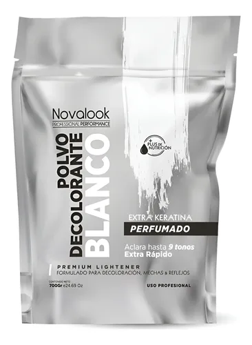 Polvo Decolorante Blanco Extra Keratina Novalook X 700gr